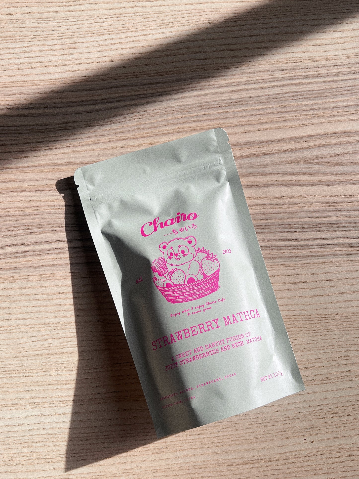 Pre-Order; Strawberry Matcha Latte Powder